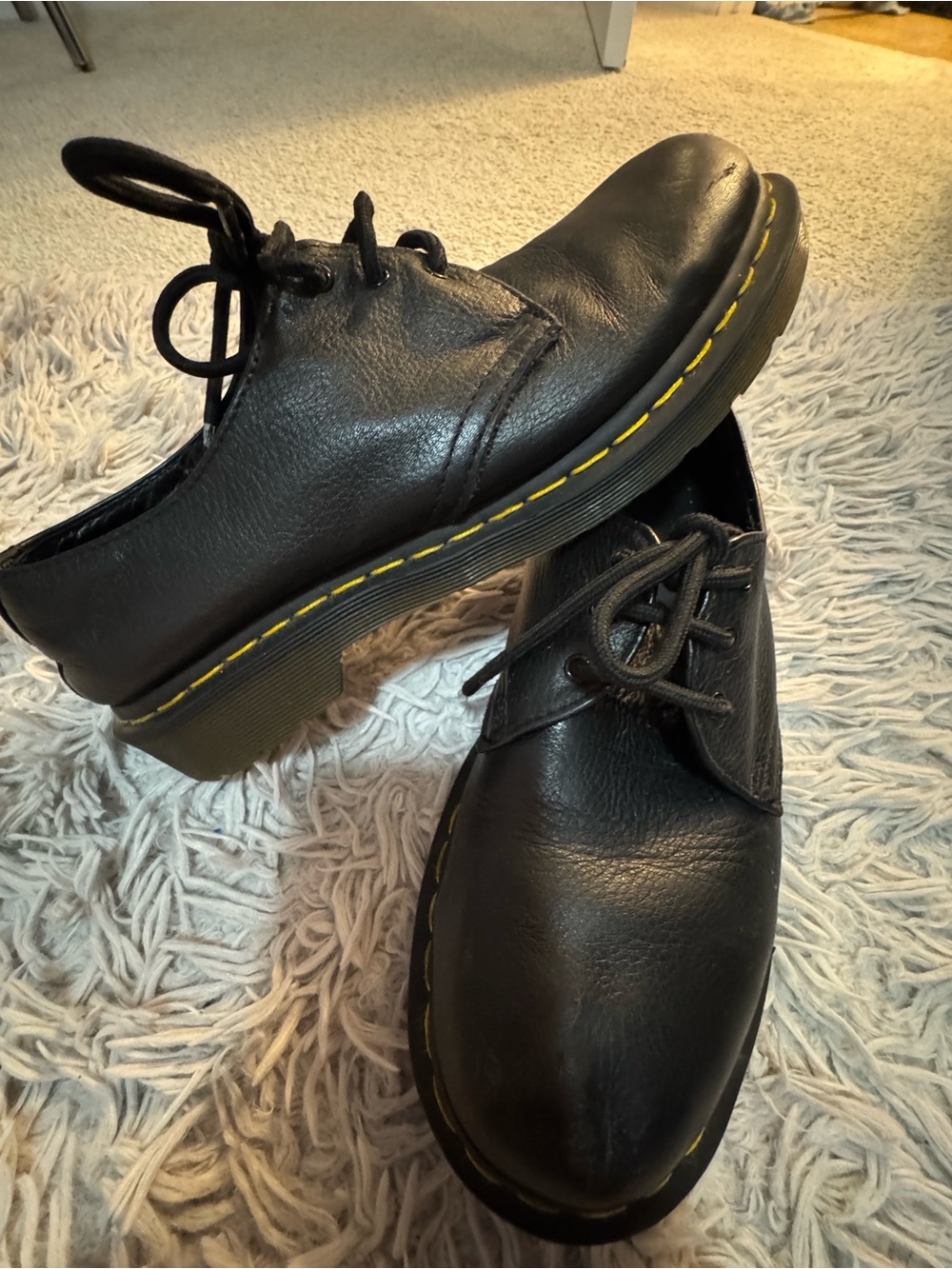 Dr. Martens 1461 Black Leather 3 Eye Oxford Shoes Women’s 9 Men’s 8 UK 7